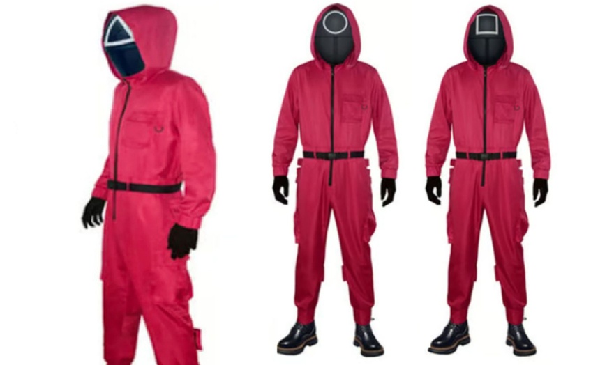 Image 2: Squid Game Guard Inspired Halloween Costume