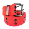 Image 11: High Quality Men Women Unisex 2 Holes Grommet Stitched Military Web Canvas Belt
