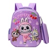 Image 12: Labubu Inspired Kids' Backpack with Pencil Case