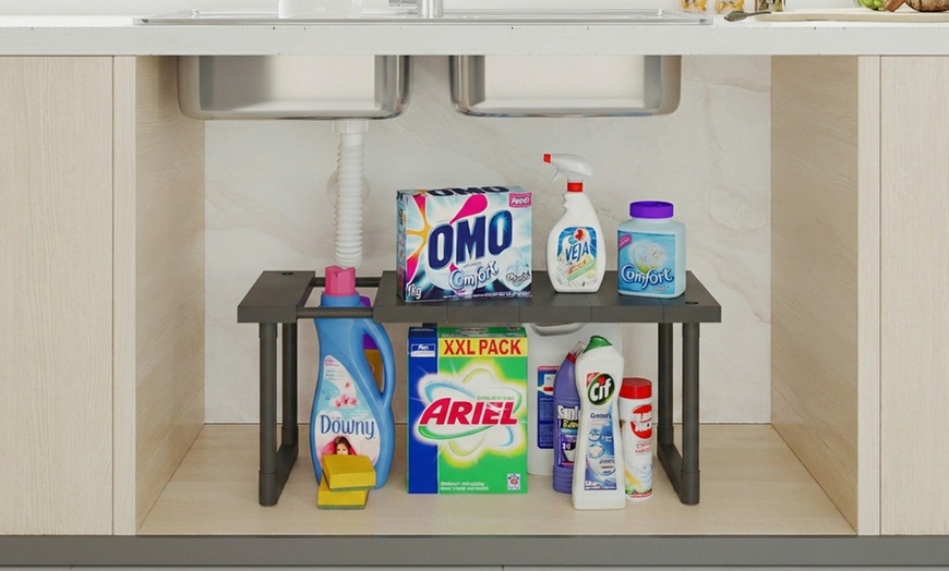 Image 2: Mobiletto organizer da cucina per sotto lavello