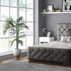 Image 8: Oasis Diamante or Button Plush Bed Frame with Sprung Memory Foam Mattress 