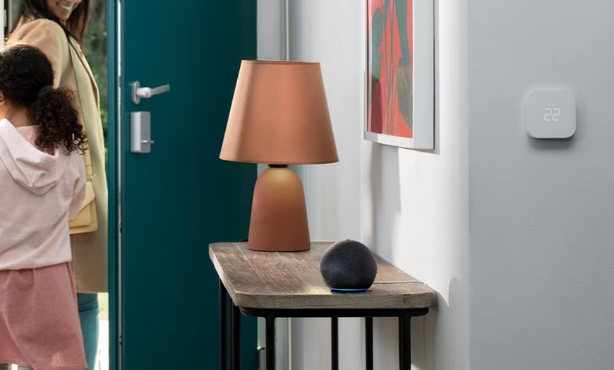 Image 3: New Amazon Echo Dot (5th Gen) Smart Speaker - Improved Audio, Alexa Voice Control