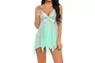 Women See Through Lace Lingerie Dress G-string Babydoll Underwear Set - Second Medium