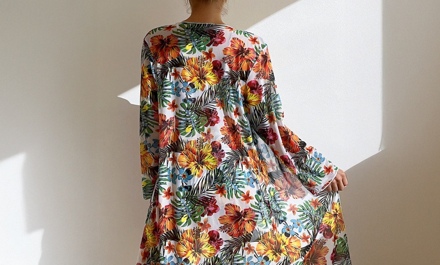 Image 4: Hoch-taillierter Bikini mit passendem Kimono