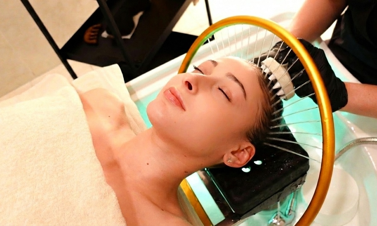 Rituel Head Spa de 45 pou 60 min, soin du visage en option