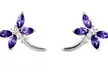 Solid sterling Silver Dragonfly Earrings - Second Medium
