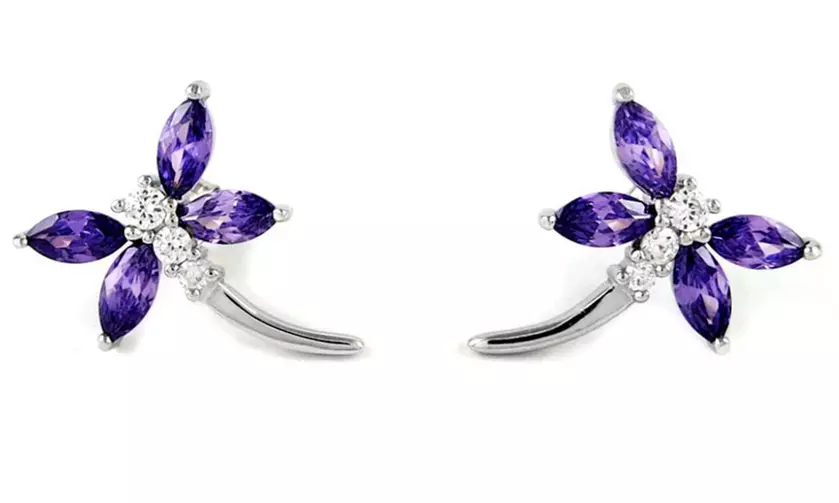 Solid sterling Silver Dragonfly Earrings