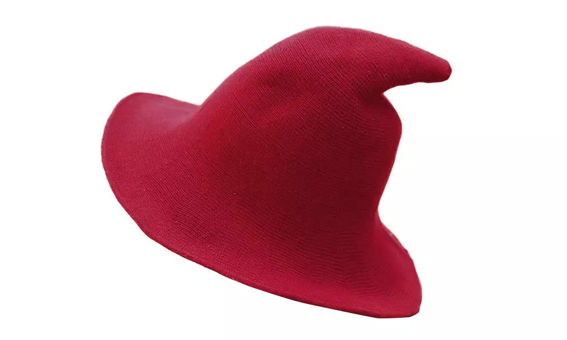 Women Winter Warm Knitted Wool Witch Hat Cap