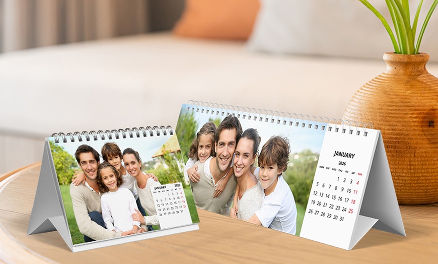 Image 2: Custom Photo Desk Calendars | Canvas On Sale