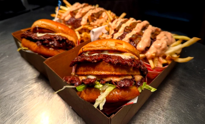 Image 2: Smash Burgers with Drinks in Single, Double, Triple, or 4 Stack Tower