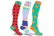 XTF Bold and Expressive Knee-High Compression Socks (3 Pairs) - Second Medium