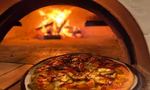 Plates Restaurant @ View Brisbane: Woodfired Pizzas with Wine for 2, 3, or 4 People (Up To 50% Off)