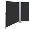 Image 4: Outdoor Retractable Polyester Privacy Two-Side Awning