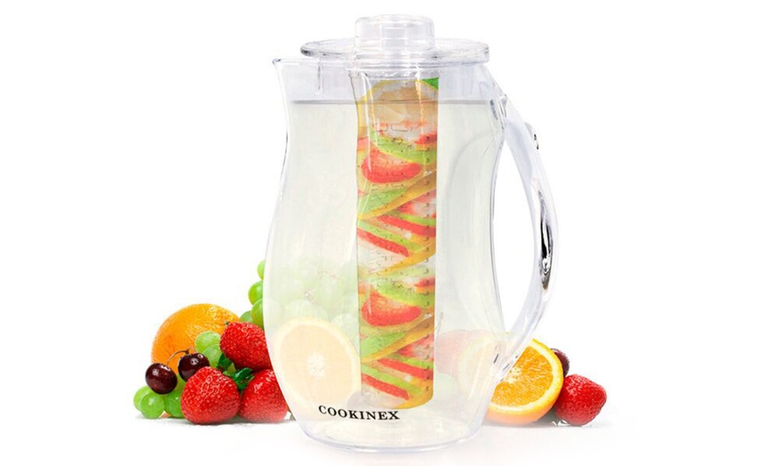Image 9: Fruit Infusion Pitcher or Water Bottle