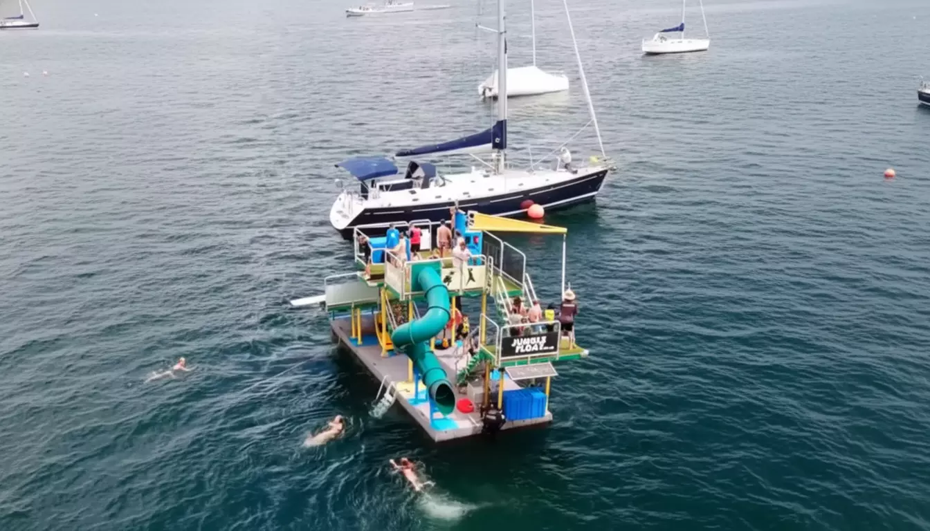 Sydney's Ultimate Floating Playground: Jungle Float Adventure