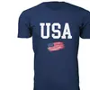 USA Grunge Flag - Navy