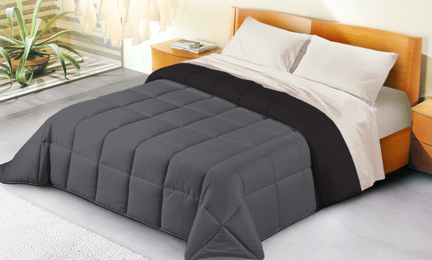 Image 7: Couette réversible en microfibre