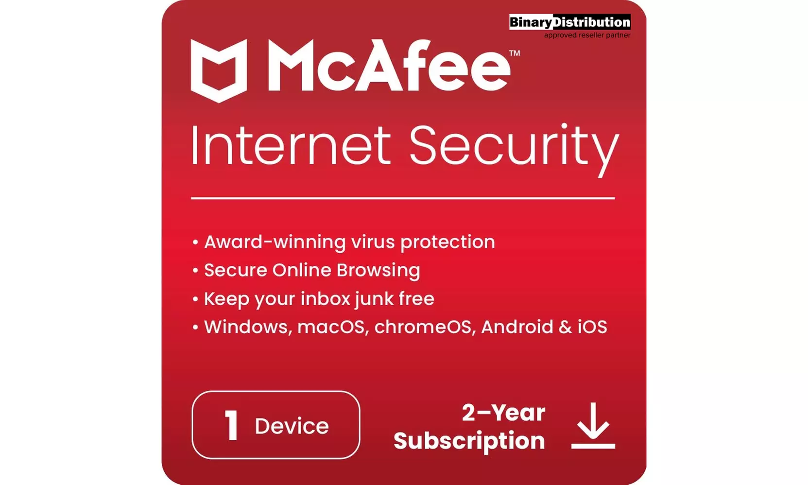 McAfee Total Protection or Internet Security, Up To 75% Off