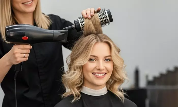 One Women's Haircut, Wash, Blow Dry, Partial Highlights and More