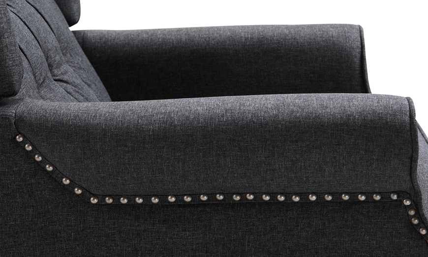 Image 4: HomCom Recliner Armchairs Electric Lift and Manual Recline Options 