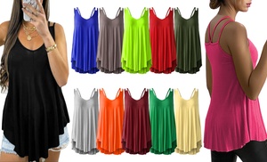 Women's Loose Fit Swing Vest Top