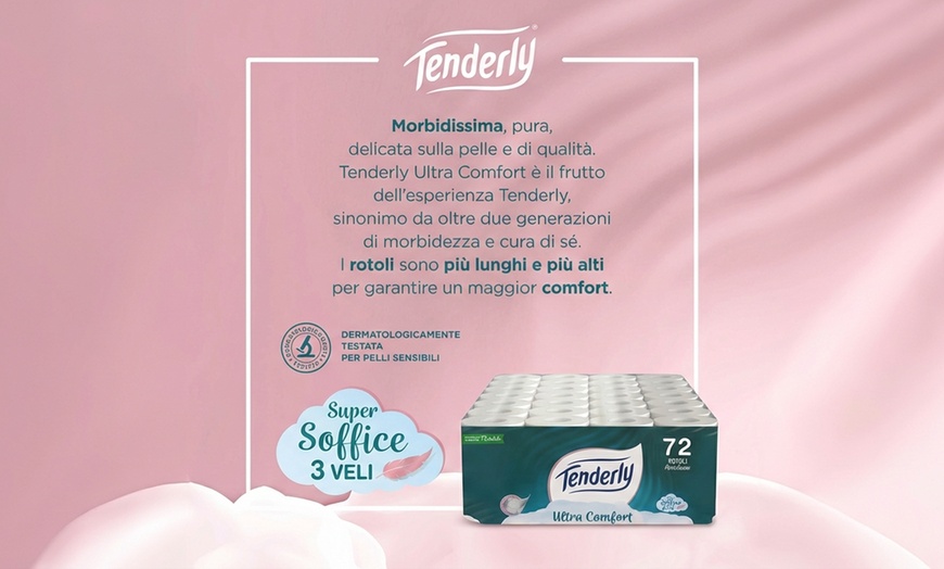 Image 3: Tenderly Ultra Comfort 72 rotoli di carta igienica 3 veli