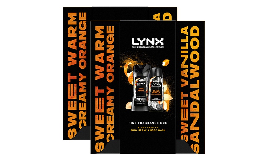 Image 3: Up to Four Lynx Black Vanilla Duo Gift Set of Body Spray and Wash