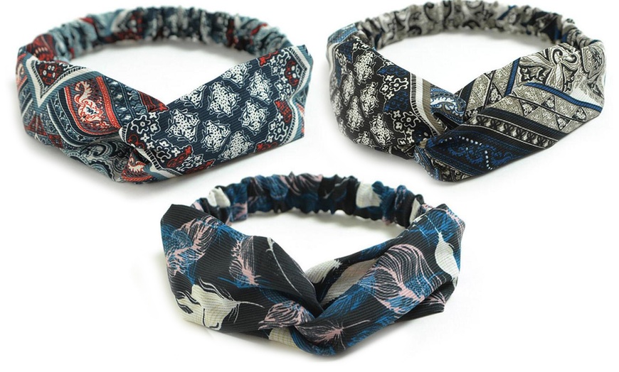 Image 14: Set of Three Retro Headbands