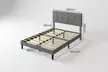 Levede Minimalist V-Style Upholstered Bed Frames Collections - Image 3