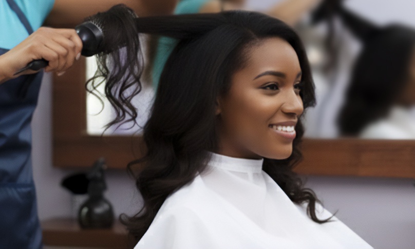 Achieve Smooth and Glossy Hair: Natural Hair Blowout!