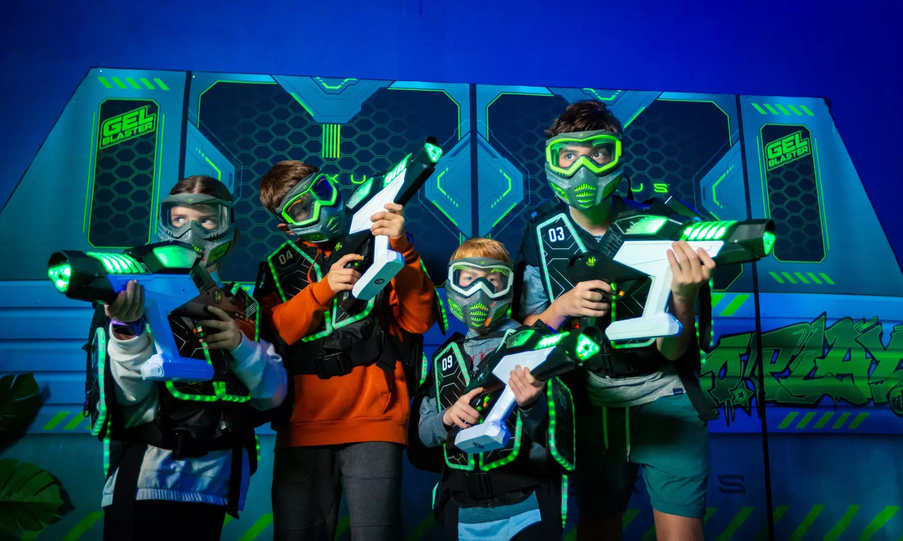 Enjoy 2 Hours of Fun for 2 or 4 w/ Gel Blaster, Laser Tag, & More