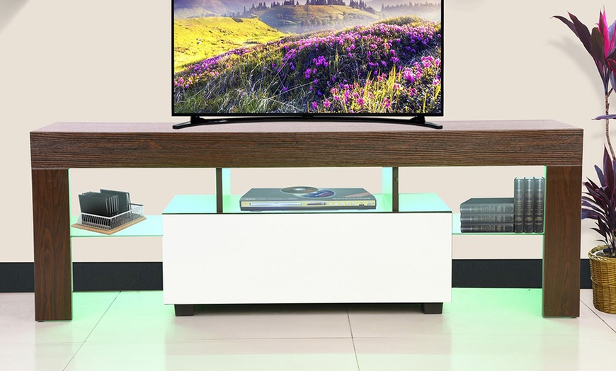 Image 19: TV Stand with LED Lights