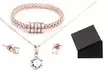 Three-Piece A-Grade Aurora Jewellery Set Made with Crystals from Swarovski® - Second Medium