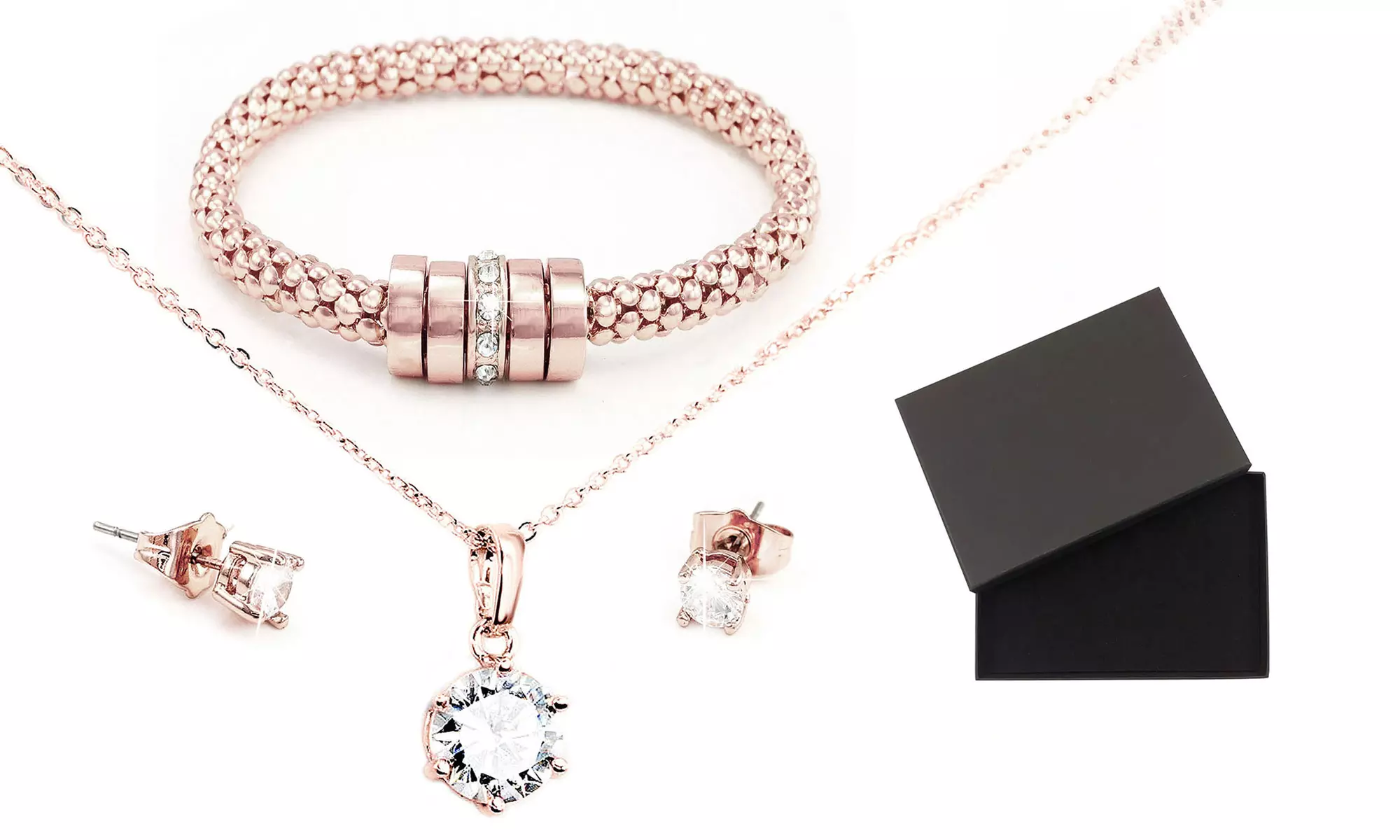 Ensemble de 3 bijoux "Aurora" ornés de cristaux Swarovski®