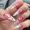 Image 1: Acrylic Nail Extensions with Halloween Nail Art at Vic’s Boutique