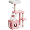 Image 10: 53cm/107cm Cat Tree Tower Indoor Cat Bed with Scratching Post