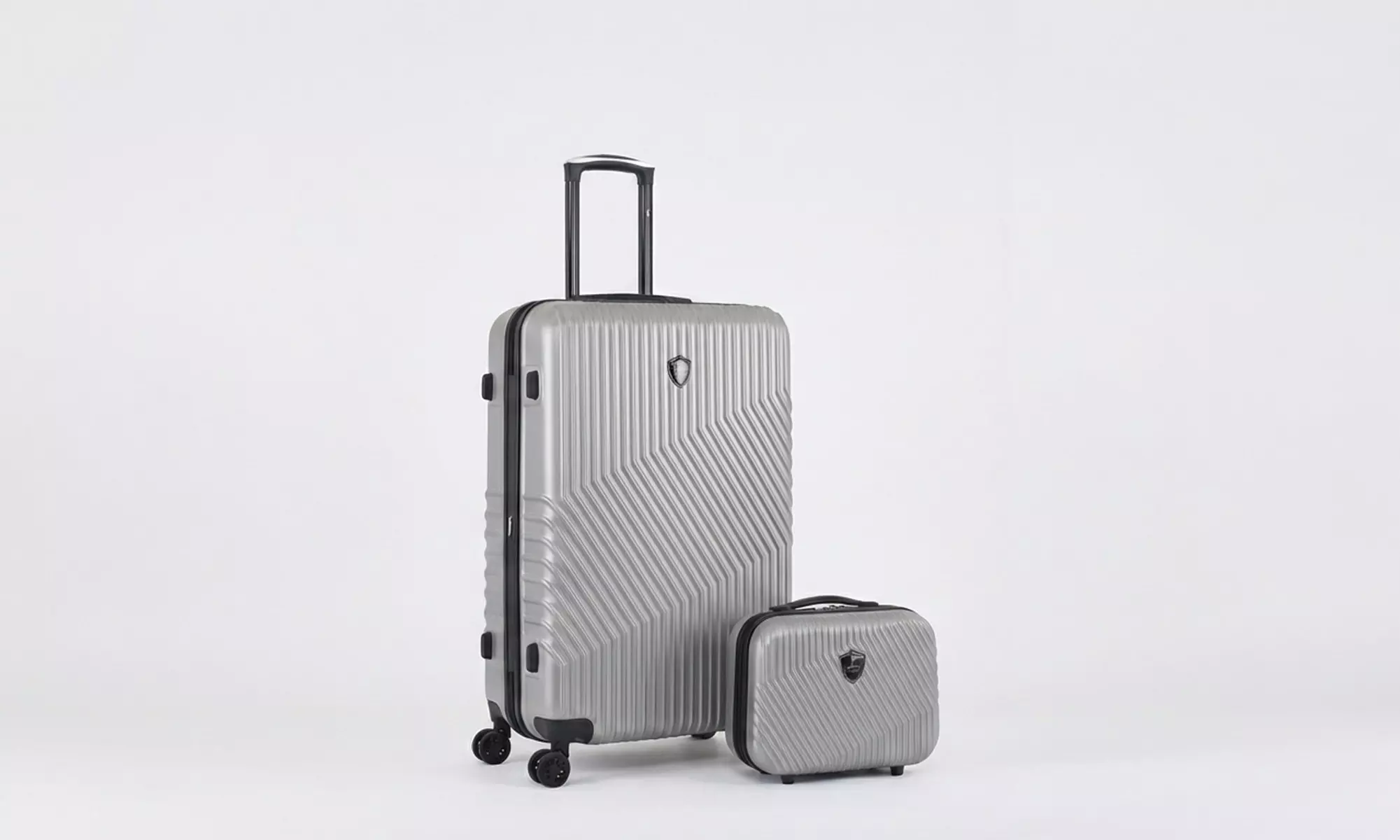 Lot de 2 pièces : grande valise ou valise week-end avec vanity-case