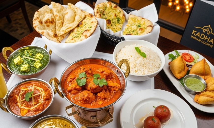 Image 1: Meal Combo with Appetizers, Entrées, Bread, Drinks & Dessert Options