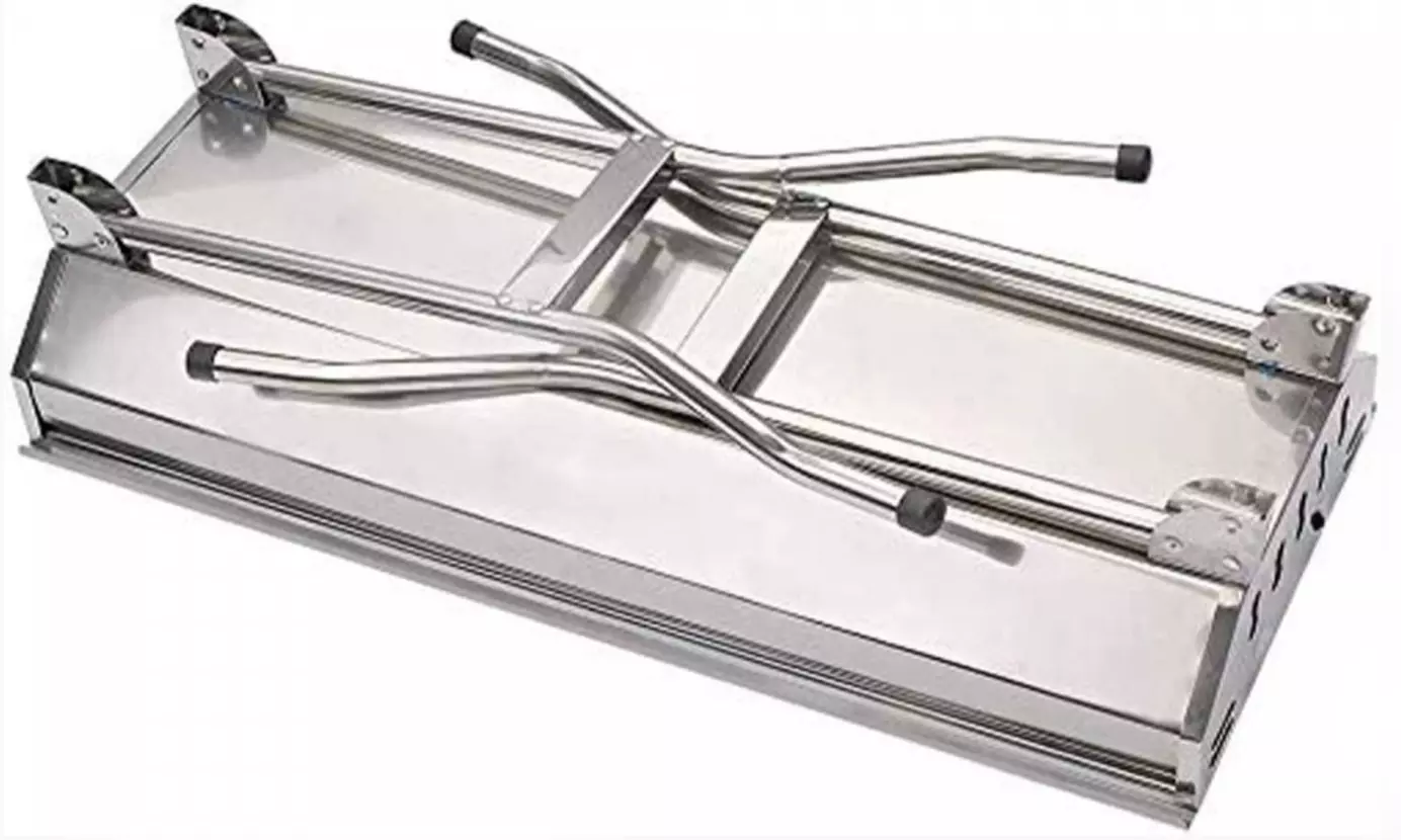 Roestvrij stalen barbecuegrill van het merk Herzberg