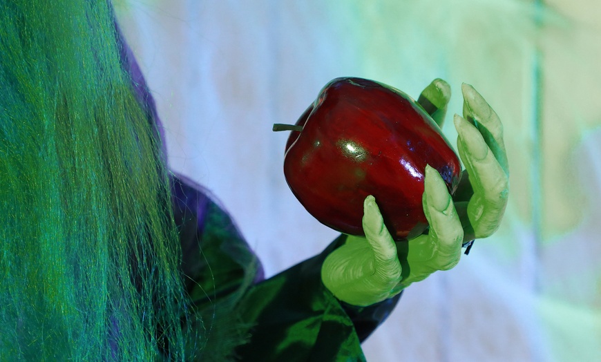 Image 21: Outsunny Voice Activated Halloween Animatronics Witch