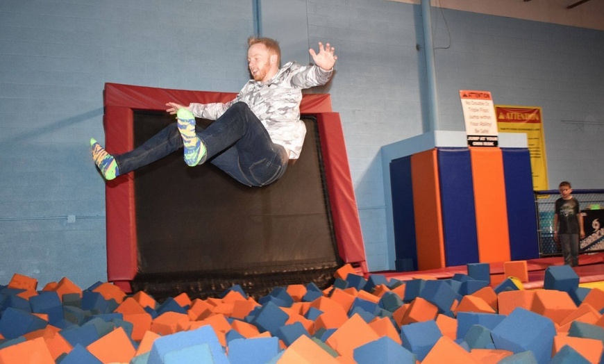 Image 3: Ninety Minute Jump Pass with Wall-to-Wall Trampolines and Inflatables!