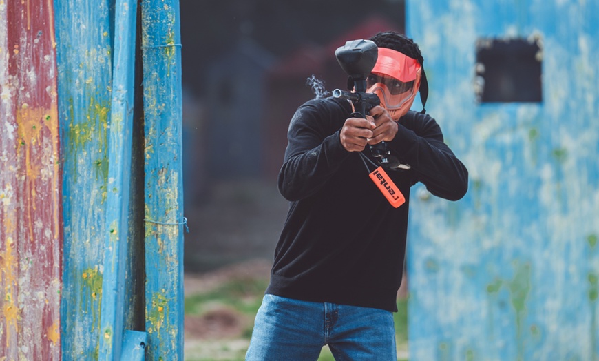 Image 7: Paintball Adventure & F1 Museum Experience for One, Two or Four People