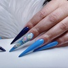 Image 1: Full Set Acrylic Extra Long Nails with Pedicure for a Stunning Style