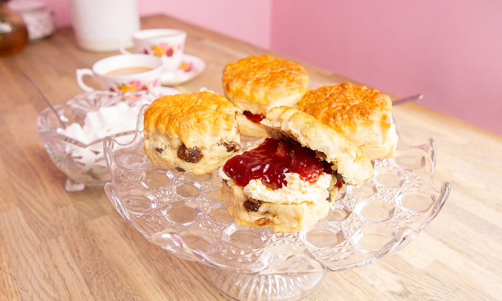 Cream Tea for up to 4 People at a Cozy Café in Nottingham