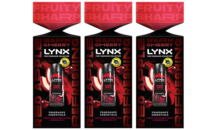 Image 4: Lynx Fine Fragrance Cherry Spritz Essentials Grooming Gift Set for Men