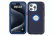 For iPhone 15 Pro Max/15 Case Shockproof Heavy Duty Rugged Cover Logo View - Second Medium