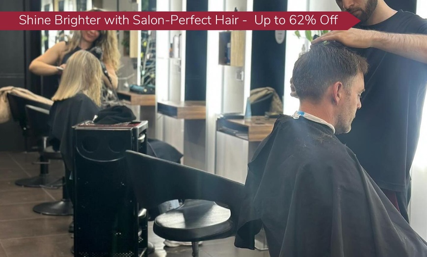 Image 1: Revamp Your Look: Wash, Cut & Style with Stunning Highlights or Balayage at Aphrodite Hair Salon