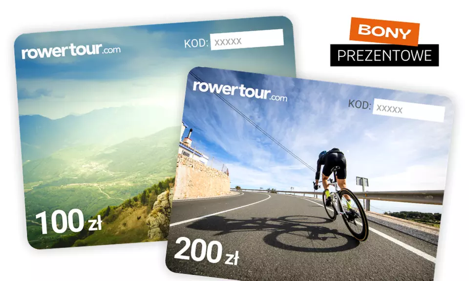 90 zł za kartę podarunkową wartą 100 zł i więcej do wykorzystania w sklepie internetowym Rowertour.com - Primary Image