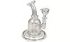Mini Clear Glass Rig Water Pipe Bubbler