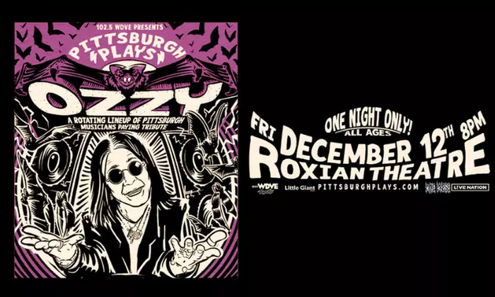 PITTSBURGH PLAYS OZZY on December 12 at 6:30 p.m. - Primary Image